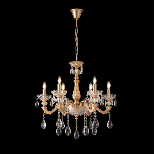 Фото Люстра Crystal Lux ELIZABETH SP6 BRASS