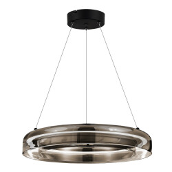 Фото SL6019.333.01 Светильник подвесной ST-Luce Черный/Дымчатый, Белый LED 1*36W 3000K ФОРЕЙ