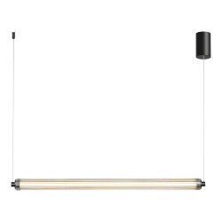 Фото SL6224.433.01 Светильник подвесной ST-Luce Черный/Прозрачный LED 1*30W 3000K БАМБУ
