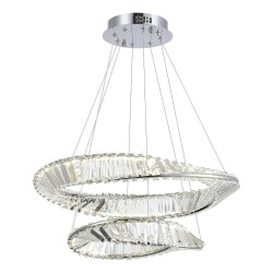 Фото SL6204.101.02 Светильник подвесной ST-Luce Хром/Прозрачный LED 1*52W 4000K РИТОРТО