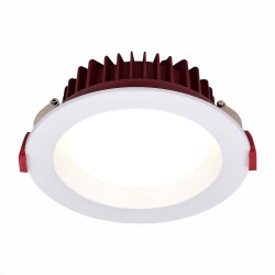 Фото ST752.538.24 Св-к встр. Белый LED 1*24W 3000K 1 920Lm Ra80 100° IP44 D165xH54 100-240VV Встраиваемые светильники