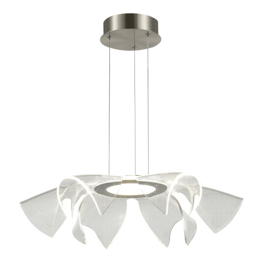 Фото SL6235.103.20 Светильник подвесной ST-Luce Никель/Прозрачный LED 1*20W 4000K FAIRY
