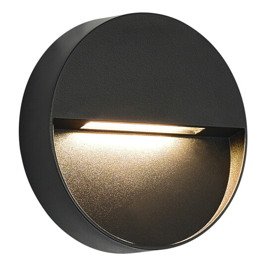Фото SL9537.401.14 Светильник уличный настенный ST-Luce черный/черный LED 1*1,5W 3000K LADE