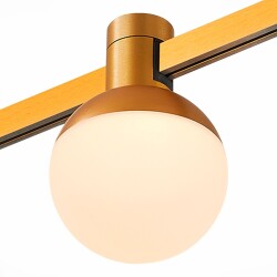 Фото ST815.246.05 Магнитный трековый светильник FARM Золотистый LED 1*5W 4000K 89Lm Ra90 120 IP20 D75xH1 FARM