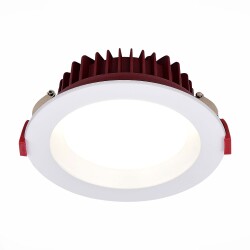Фото ST752.548.24 Св-к встр. Белый LED 1*24W 4000K 1 920Lm Ra80 100° IP44 D165xH54 100-240VV Встраиваемые светильники